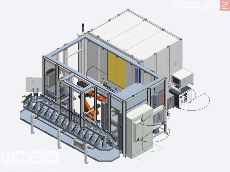 Automatisierte Laserbeschriftungsanlage für Nockenwellen