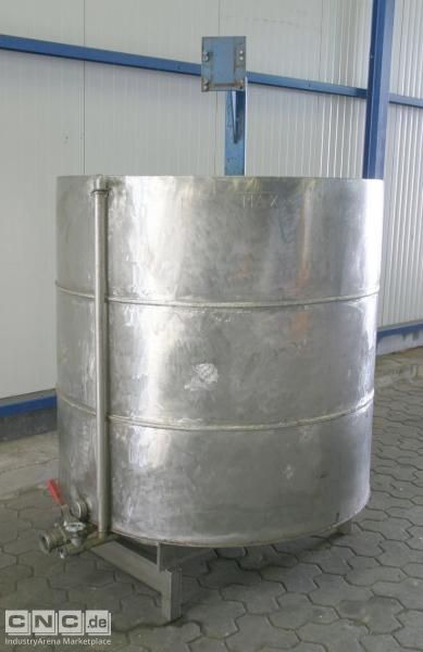 Rührtank Edelstahl 1,3 m³