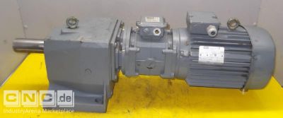 Getriebemotor 1,0/1,5 kW 21/43 U/min KEB ZG3/08.10/DK100LX8/4