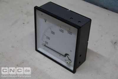 Einbaumessgerät Analog MEW Spannungsmessgerät, Voltmeter 100-500V