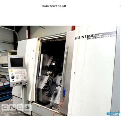 CNC Turning- and Milling Center GILDEMEISTER SPRINT 65 linear