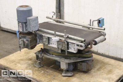 Conveyor belt 30 m/min with rotating unit Grenzebach 780 x 290 mm