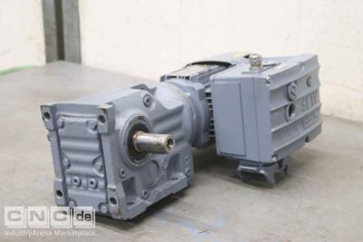 Geared motor 0.37-0.075 kW 31-6.3 rpm SEW-Eurodrive KAF37 DRS71S4BE05HR/MM03/AMA6