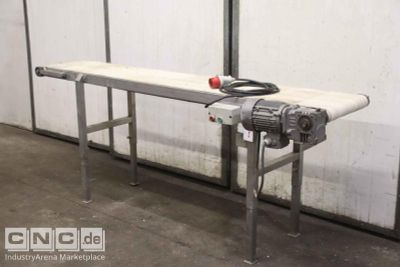 Conveyor belt 14.5 m/min stainless steel Hagemann 2195 x 385 mm
