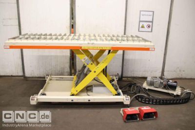 Scherenhubtisch mit Rollenbahn ZIMZ Traglast 2000 kg  2415 x 1270 mm