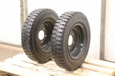 Solid rubber tires 2 pieces Continental CSE-Robust 23 x 5  SC 10  RIM 3.75 P