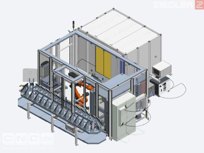 Automatisierte Laserbeschriftungsanlage für Nockenwellen