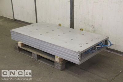 Clamping plate with pneumatic cylinder Aluminium 1600/775/H180 mm